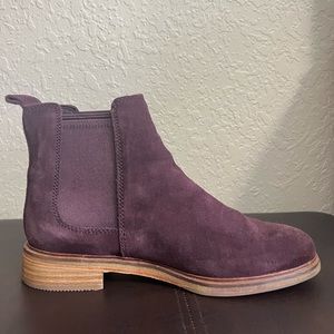 Clarks mahogany boots